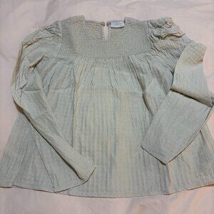 Aritzia Little Moon Matte Pearl Blouse